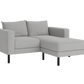 The Essential Loveseat Sectional in Upcycled Poly