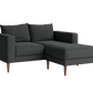 The Essential Loveseat Sectional in Upcycled Poly