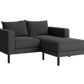 The Essential Loveseat Sectional in Upcycled Poly