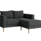 The Essential Loveseat Sectional in Upcycled Poly