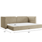 Eclipse 90" Sleeper Sofa in Hemp Blend