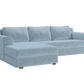 The Elevate Sectional in Recycled Velvet