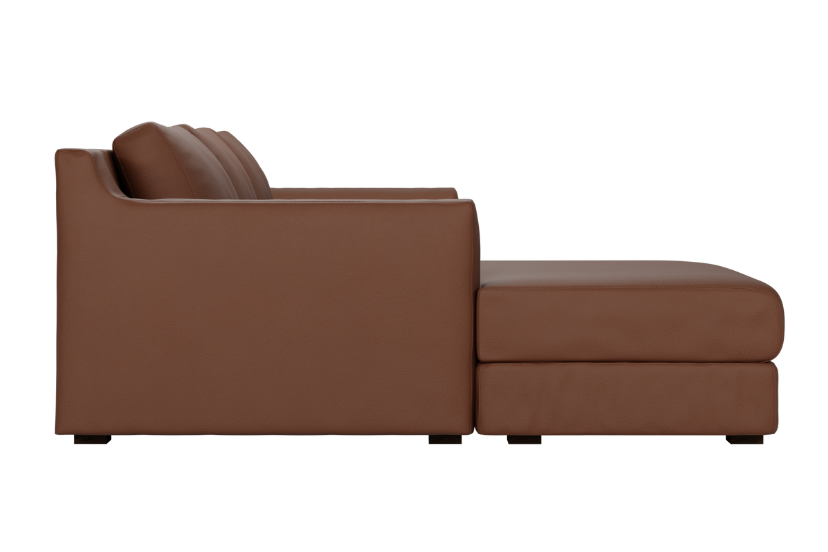 Sabai Design · The Elevate Natural Sectional in Cactus Leather | socius design in Rochester, MN