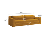 Sabai Design · The Elevate Natural 96" Sofa in Recycled Velvet | socius design in Rochester, MN