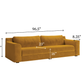 The Elevate 96" Sofa in Cactus Leather