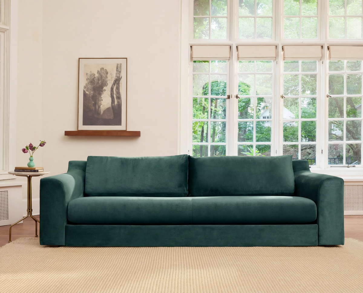 Sabai Design · The Elevate Natural 96" Sofa in Recycled Velvet | socius design in Rochester, MN