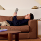 The Elevate Sectional in Cactus Leather