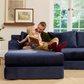 The Elevate Sectional in Cactus Leather