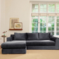 The Elevate Sectional in Recycled Velvet