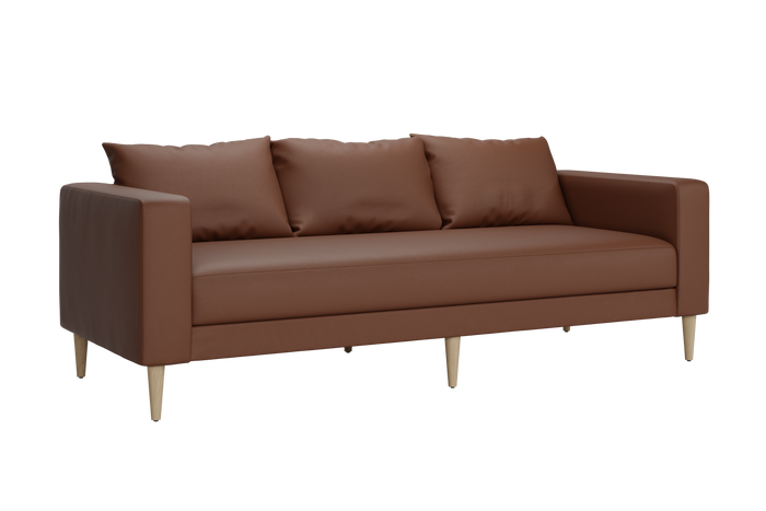 The Essential Sofa in Cactus Leather