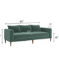 The Essential Sofa in Cactus Leather