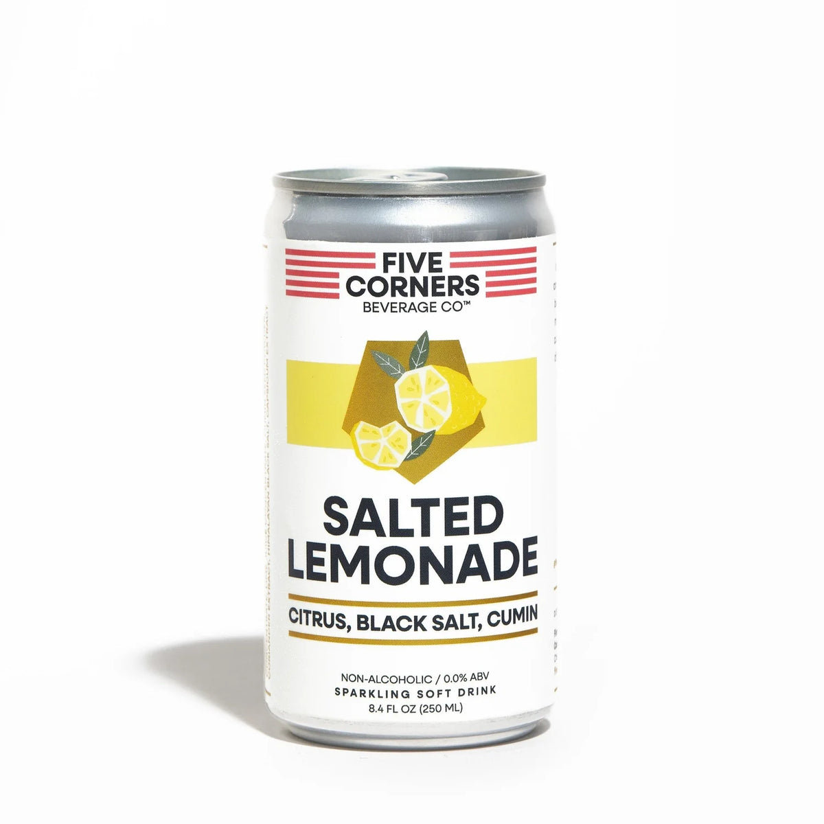 Five Corners Salted Lemonade non-alcoholic sparkling cocktail can