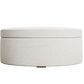 The Evergreen Storage Ottoman in Hemp