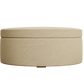The Evergreen Storage Ottoman in Hemp