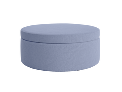The Evergreen Storage Ottoman in Hemp