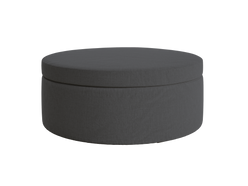 The Evergreen Storage Ottoman in Hemp