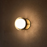Loop Wall Light in Gold + Sphere IV