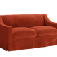 The Evergreen Loveseat in Recycled Velvet
