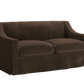 The Evergreen Loveseat in Recycled Velvet