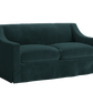 The Evergreen Loveseat in Recycled Velvet