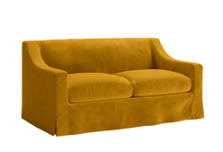 The Evergreen Loveseat in Recycled Velvet