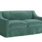 The Evergreen Loveseat in Recycled Velvet