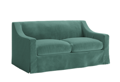 The Evergreen Loveseat in Recycled Velvet