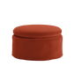 The Evergreen Ottoman in Recycled Velvet