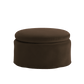 The Evergreen Ottoman in Recycled Velvet