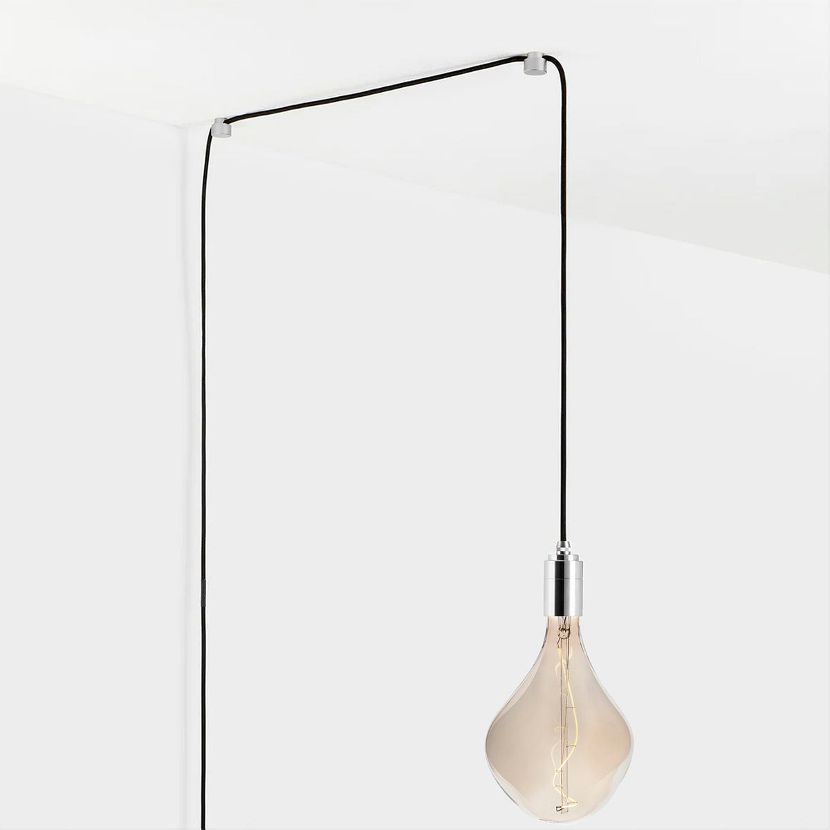 Voronoi II Plug-In Pendant in Stainless Steel