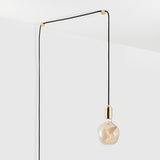 Voronoi I Plug-In Pendant in Brass, socius design