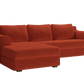 The Elevate Sectional in Recycled Velvet
