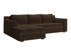 The Elevate Sectional in Recycled Velvet