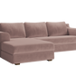 The Elevate Sectional in Recycled Velvet