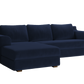 The Elevate Sectional in Recycled Velvet