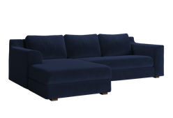 The Elevate Sectional in Recycled Velvet