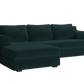 The Elevate Sectional in Recycled Velvet