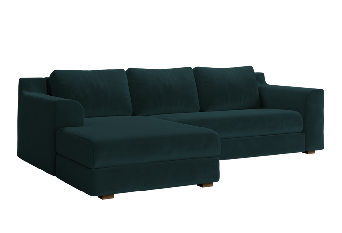 Sabai Design · The Elevate Natural Sectional in Recycled Velvet | socius design in Rochester, MN