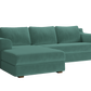 The Elevate Sectional in Recycled Velvet