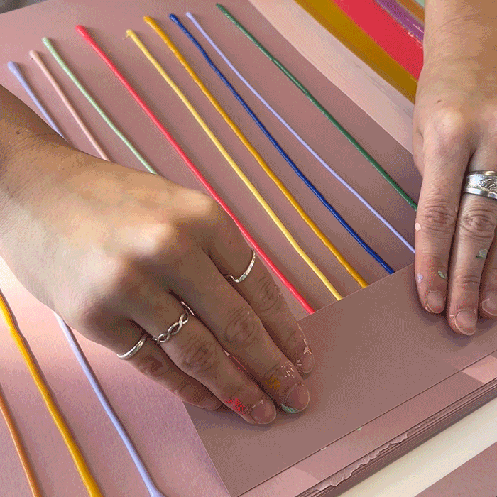Stripe Thank You · Hand-Painted Card