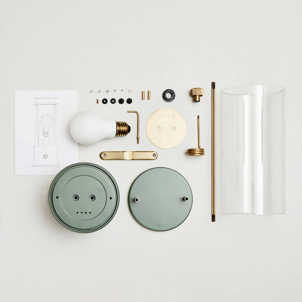 The Muse Portable Lamp in Pleasure Garden Green