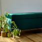The Essential Storage Bench in Recycled Velvet
