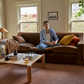 The Evergreen Loveseat in Hemp Blend