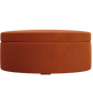 The Evergreen Storage Ottoman in Recycled Velvet