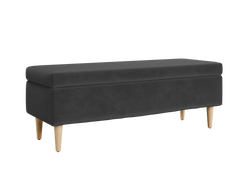The Essential Storage Bench in Recycled Velvet