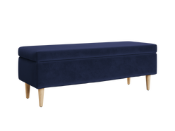 The Essential Storage Bench in Recycled Velvet