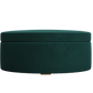 The Evergreen Storage Ottoman in Recycled Velvet