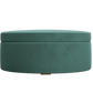 The Evergreen Storage Ottoman in Recycled Velvet