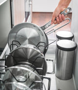 Yamazaki Home · Adjustable Steel Pot Lid Organizer · Yamazaki Home | socius design in Rochester, MN