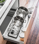 Yamazaki Home · Adjustable Steel Pot Lid Organizer · Yamazaki Home | socius design in Rochester, MN